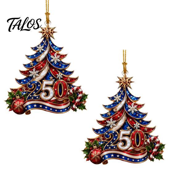 Festive Party Decor Christmas Acrylic Hanging Ornament, Glowing Tree for Window Eye Catching Ornament Wall, Holiday Decoration, Indoor Outdoor