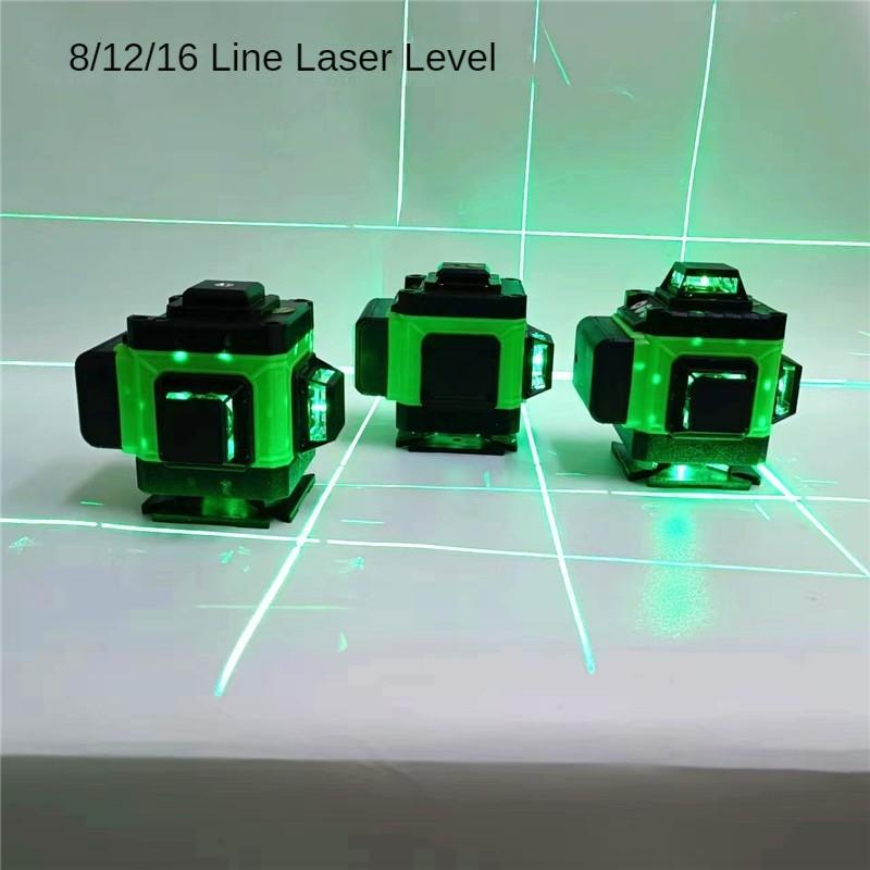 8/12/16 Line 360° Horizontal Vertical Measure Tool New High Precision Laser Level Infrared Automatic Leveling Green Light Projector