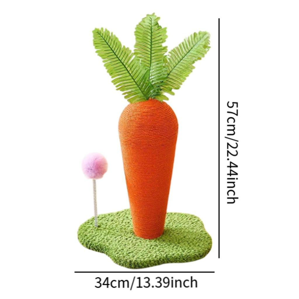 Creative Carrot Cat scratcher Sisal Claw Board Wearable Cat Tree Scratching Post for Cat Tower Unique House Toy Supplies For Pet