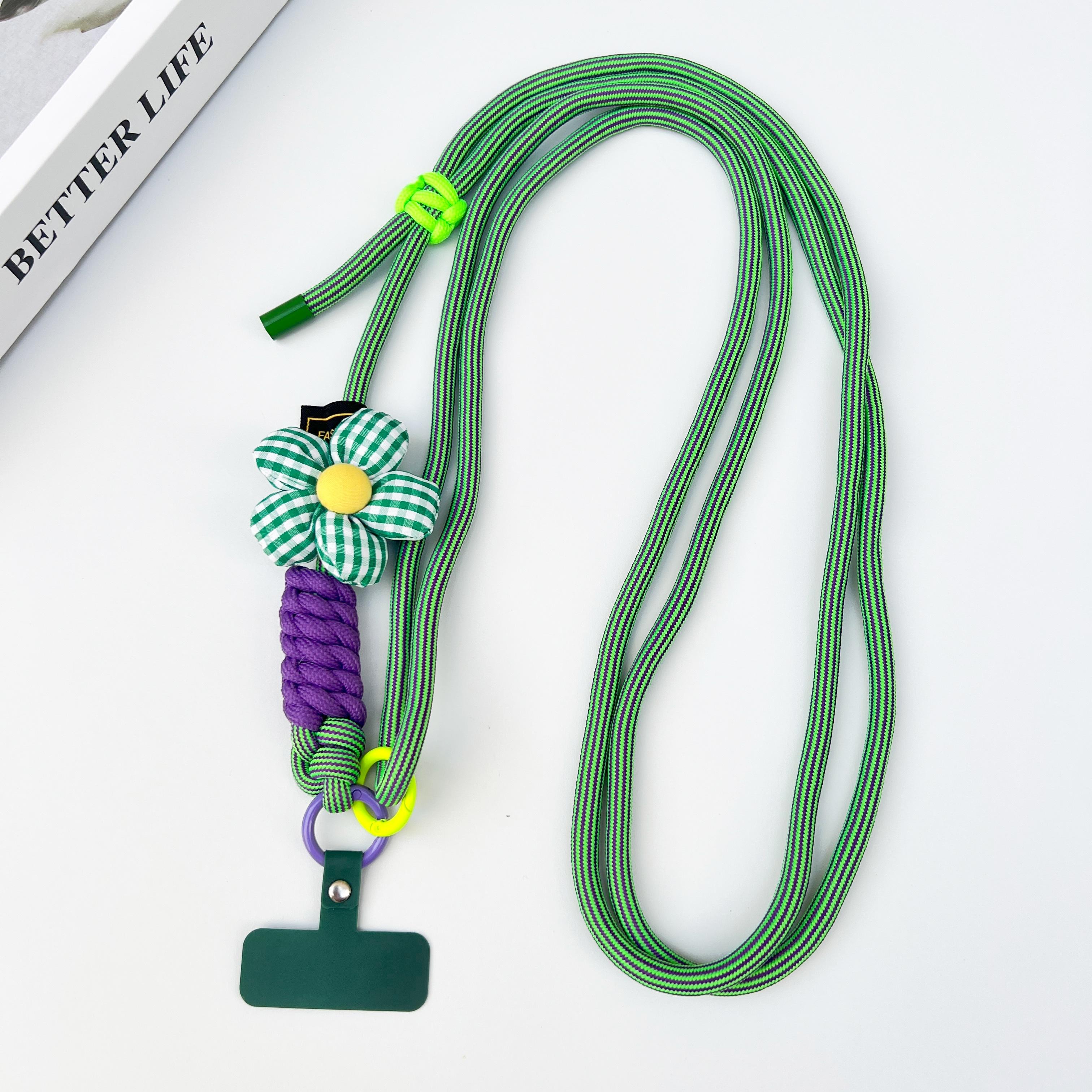 

DIY Fresh And Clean Decorative Adjustable Phone Lanyard, Fashionable Crossbody Long Lanyard, High-Quality Multi-Purpose Lanyard Polyester / Nylon