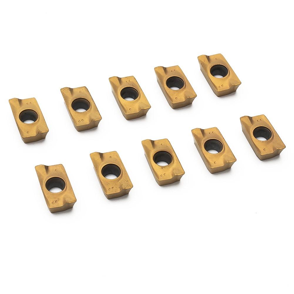 10pcs Indexable Insert APMT1604 DP5320 25R0.8 Carbide Inserts CNC Gold Tool Kit