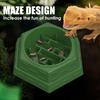 Maze design feeding bowl, water basin, increase the fun of hunting, multiple uses, suitable for reptiles, lizards, chameleons