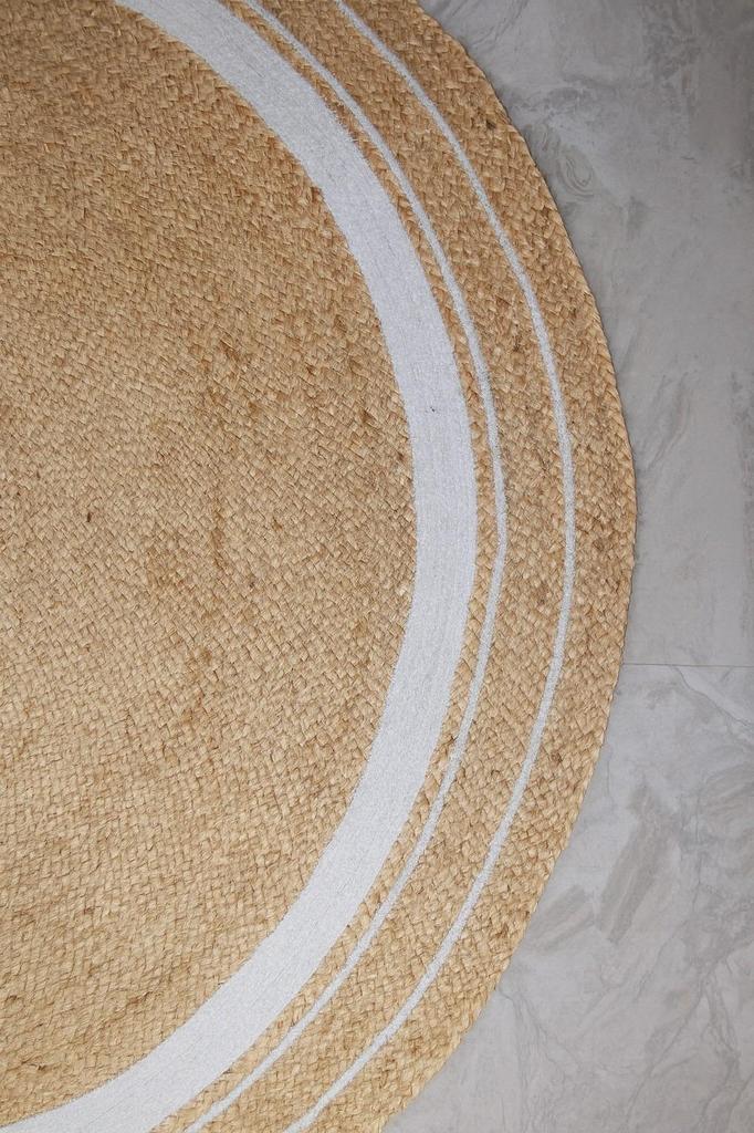 Avgari Jute Natural Handmade Rug Round Rug for Any Space Look Rustik Decor For Any Space