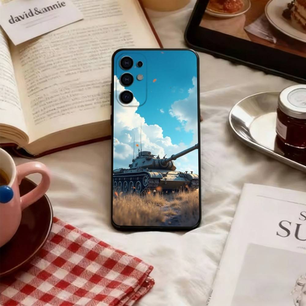 Heavy tank Phone Case For Samsung S25,S24,S21,S22,S23,S30,Ultra,S20,Plus,Fe,Lite,Note,10,Soft Black Cover