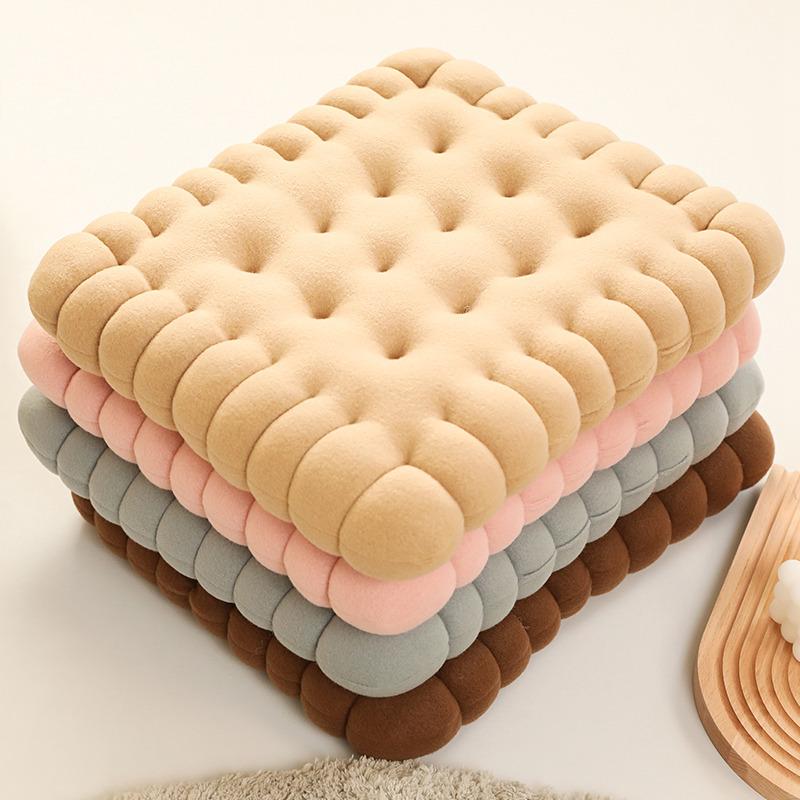 Ins Style Influencer Plush Cookie Cushion: Thickened Japanese Tatami Seat Pad