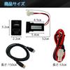 Toyota A Type USB Input Port & HDMI Input Port Switch Hole Panel Smartphone