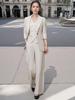 Exclusive Brand Spring-Autumn Slimming Lawyer Suit: Three-Piece Vest & Straight-Leg Pants Set