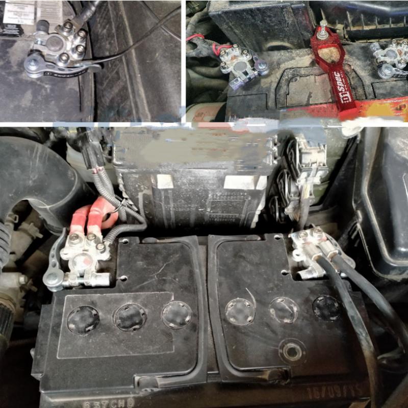 12V 24V Car Battery Terminals Top Post Wire Cable Clamp Quick Release Terminal Connectors Alloy Clip Screw Auto Parts 1 Pair