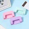 The Portable Manual Macaron-colored Double-hole Punch Is Used for Essential Office Binding Supplies