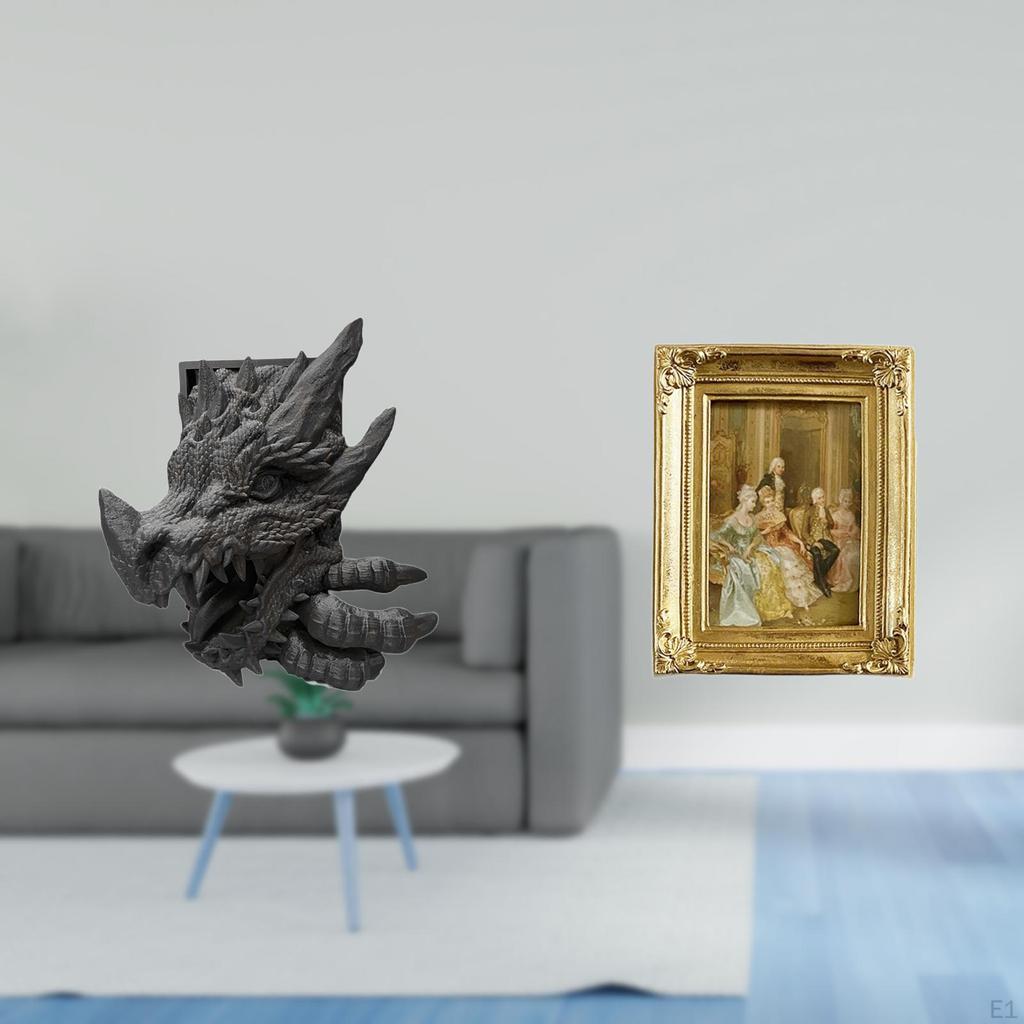 Elegant Resin Bookend And Photo Frame Holder for Bookshelf Living Room Office Tabletop Wall Display