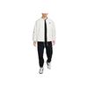 Nike Logo Single Button Loose Fit Coach Long Sleeve Jacket Men Jackets White FN3317-133