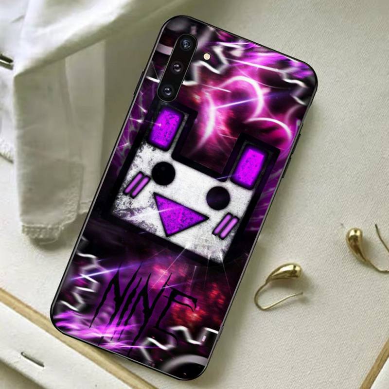 Pouzdro na telefon Geometry Dash pro Samsung A51 A30s A52 A71 A12 pro Huawei Honor 10i pro kryt OPPO vivo Y11