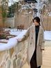 Luxurious Hand-Stitched Korean Cocoon Double-Faced 100% Wool Coat