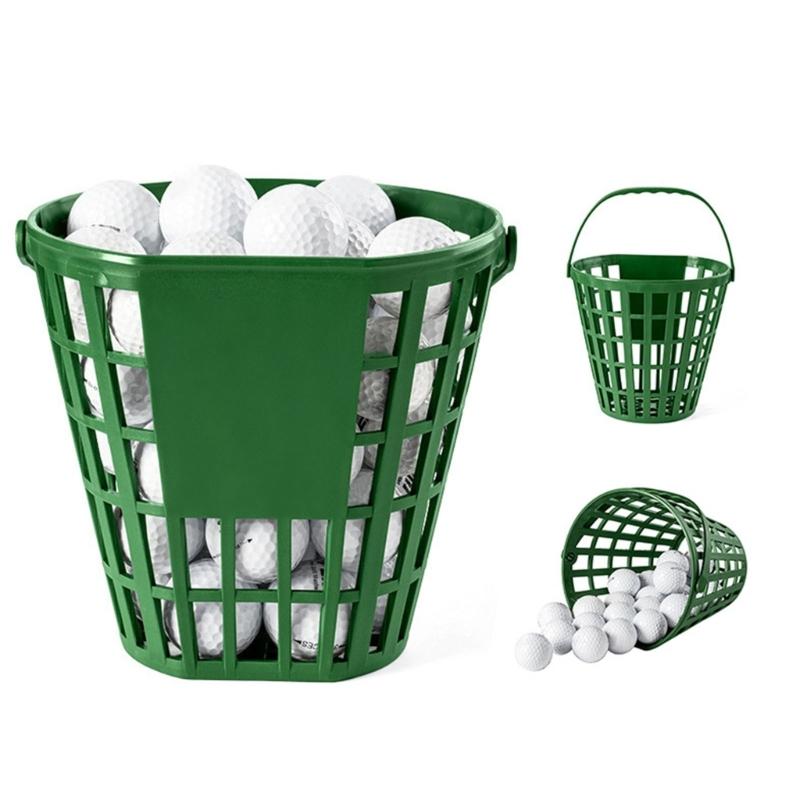 Golf Ball Pickers Basket Holds 50 Balls Golf Ball Container with Handle For Easy Practice On Course Or Backyard