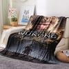1Pc Black Myth Wukong Print Flannel Blanket, High quality Comfortable for All Seasons, Home Decor, Warmth and Comfort, Perfect for Gifts