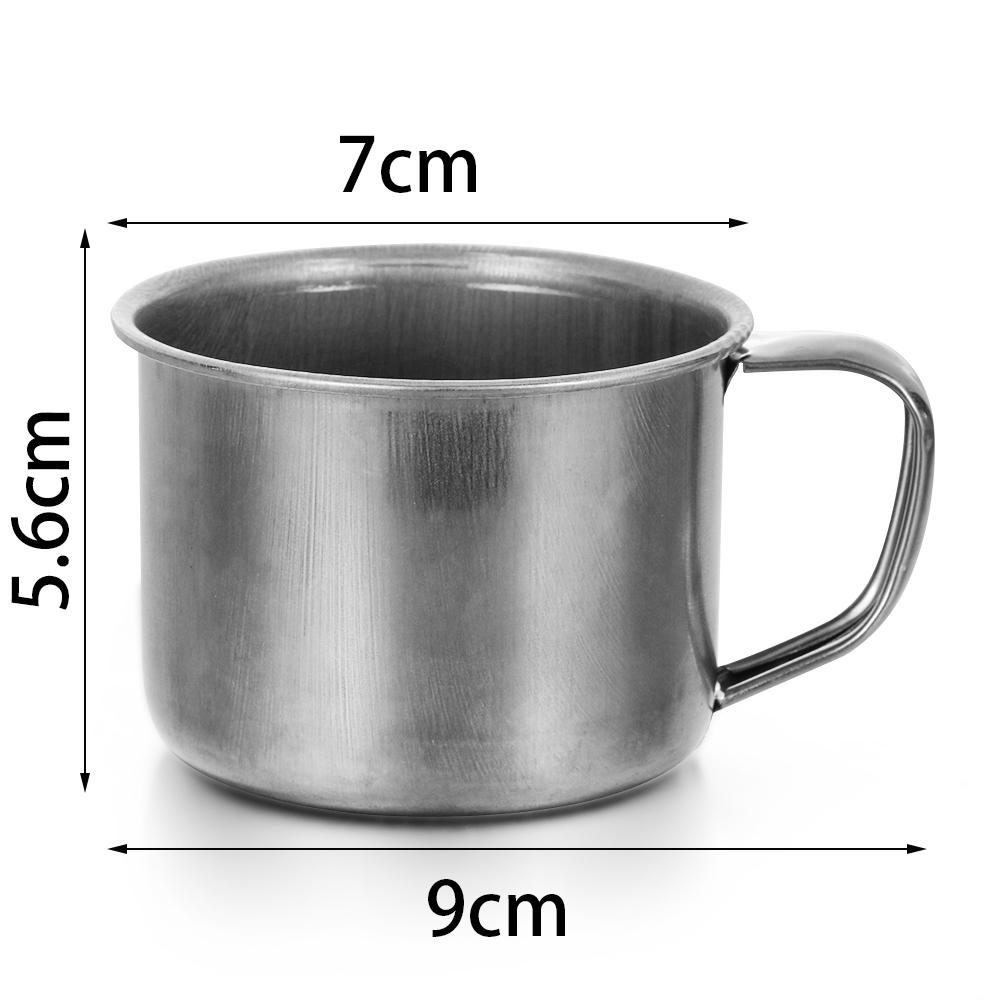 200ml Stainless Steel Cup Portable Outdoor Travel Coffee Tea Mug Cup Camping Cup Mini Metal Cup Kitchen Milk Cup