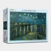 2000 Piece Jigsaw Puzzle - Starry Night on the Rhone, popular Korean puzzle