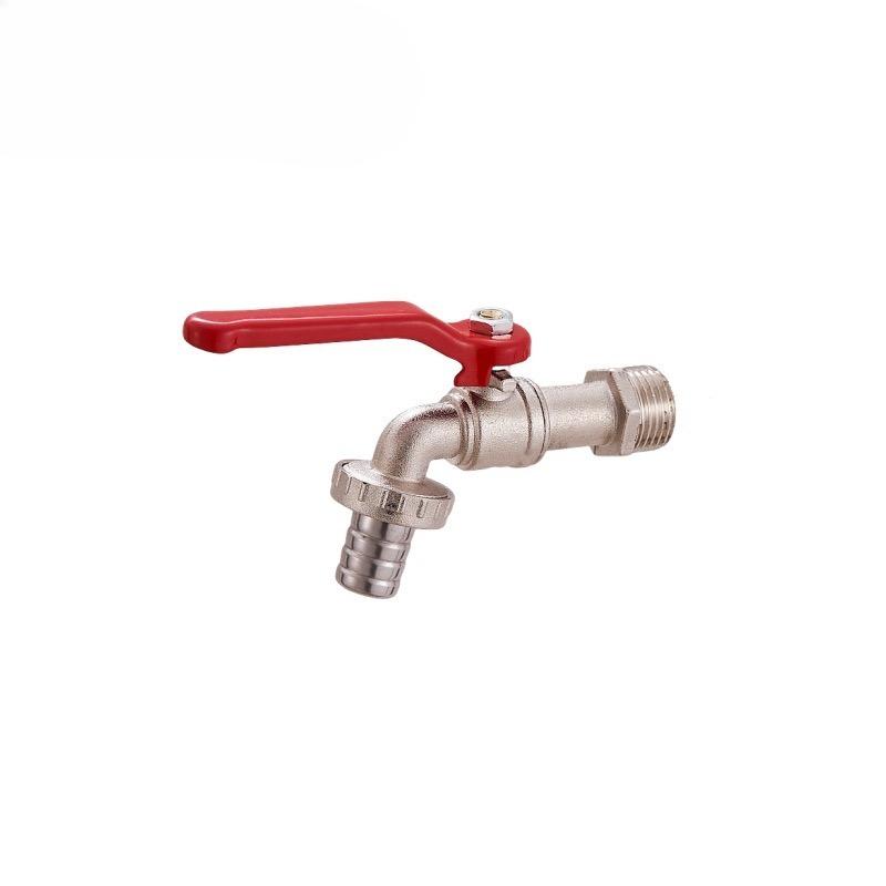 1PCS Lever Water Tap Zinc Alloy with Red Handle Faucet Adapter Hose Plug Garden Watering Garden Irrigation Accessory