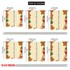 2pcs,2D Plane Printing Curtains Christmas Cookies Border Festive Treats (4) Versatile Fabric (without Rod) Art Deco Festive