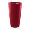Lechuza Rondo Premium 40 Flower Pot - Complete Kit, Glossy Scarlet Red