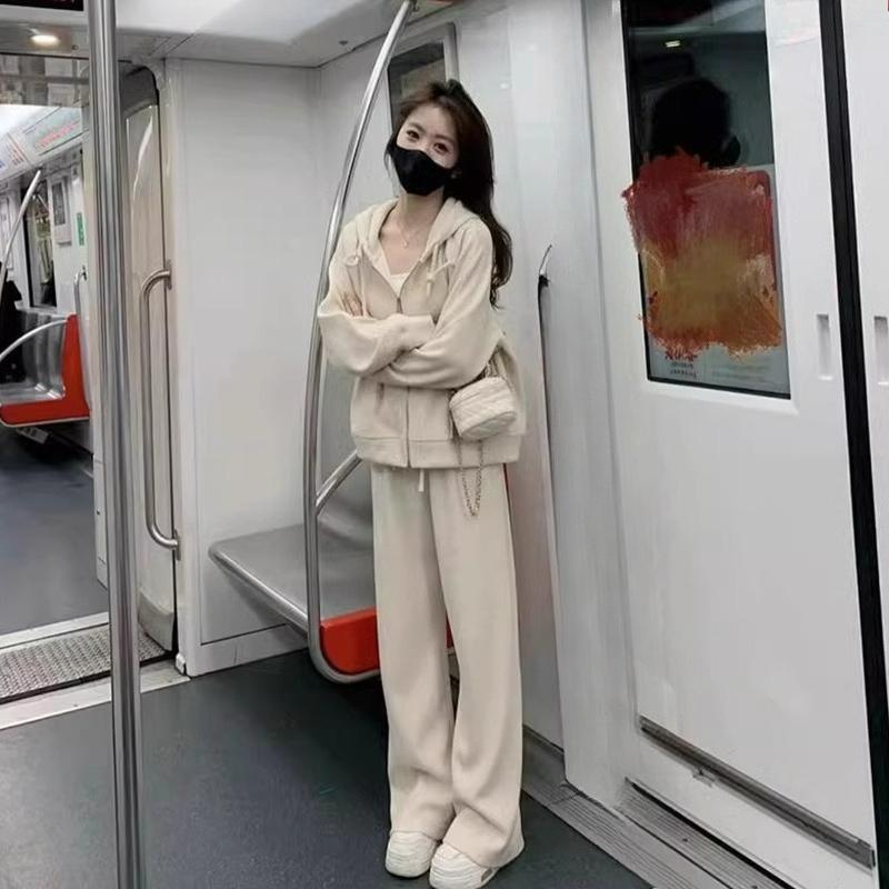 

Осенне-зимняя нежная серия Полный комплект зимней одежды Омолаживающий повседневный осенний свитер Спортивный костюм Женский XXXXL