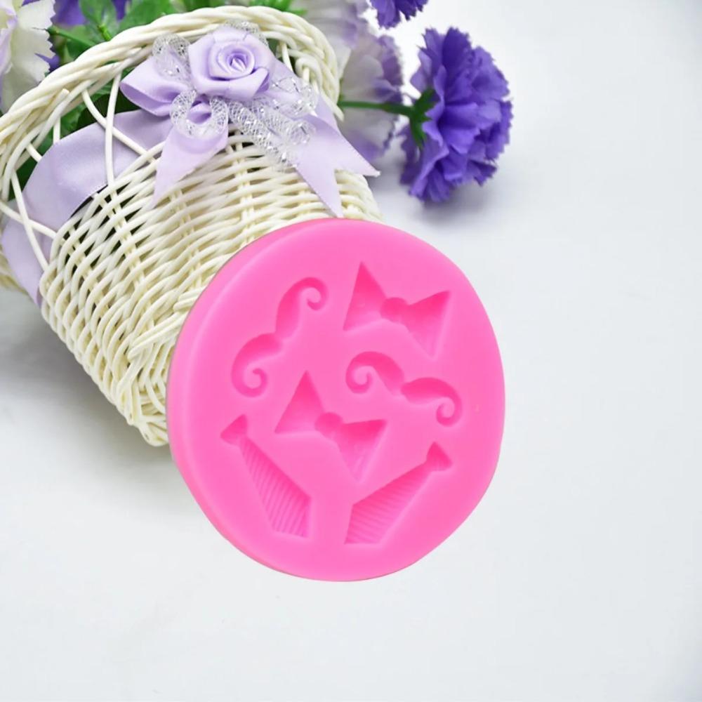 DIY Molds Bow Tie Beard Shape Silicone Molds for Cake Cookies Candy Fondant Chocolate Baking Tools Cake Decoration Accessories