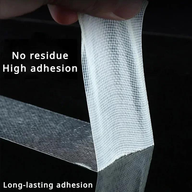 Super Traceless Carpet Adhesive Double Sided Cloth Base Tape With Strong Fixation High Viscosity For Waterproof Translucent Mesh