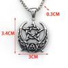 Simple Fashion Minimalist Crescent Moon Five-Pointed Star Roman Pendant Necklace Personalized Regular Couple Sweater Chain