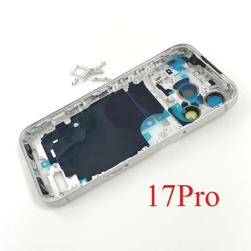 Pro iPhone 17 Pro Střední rámeček Rámeček Pouzdro Boční tlačítko Šasi Opravné náhradní díly