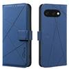For Google Pixel 9a Case BINFEN COLOR BF35 Geometry Imprinted Leather Phone Cover RFID Blocking Wallet Stand