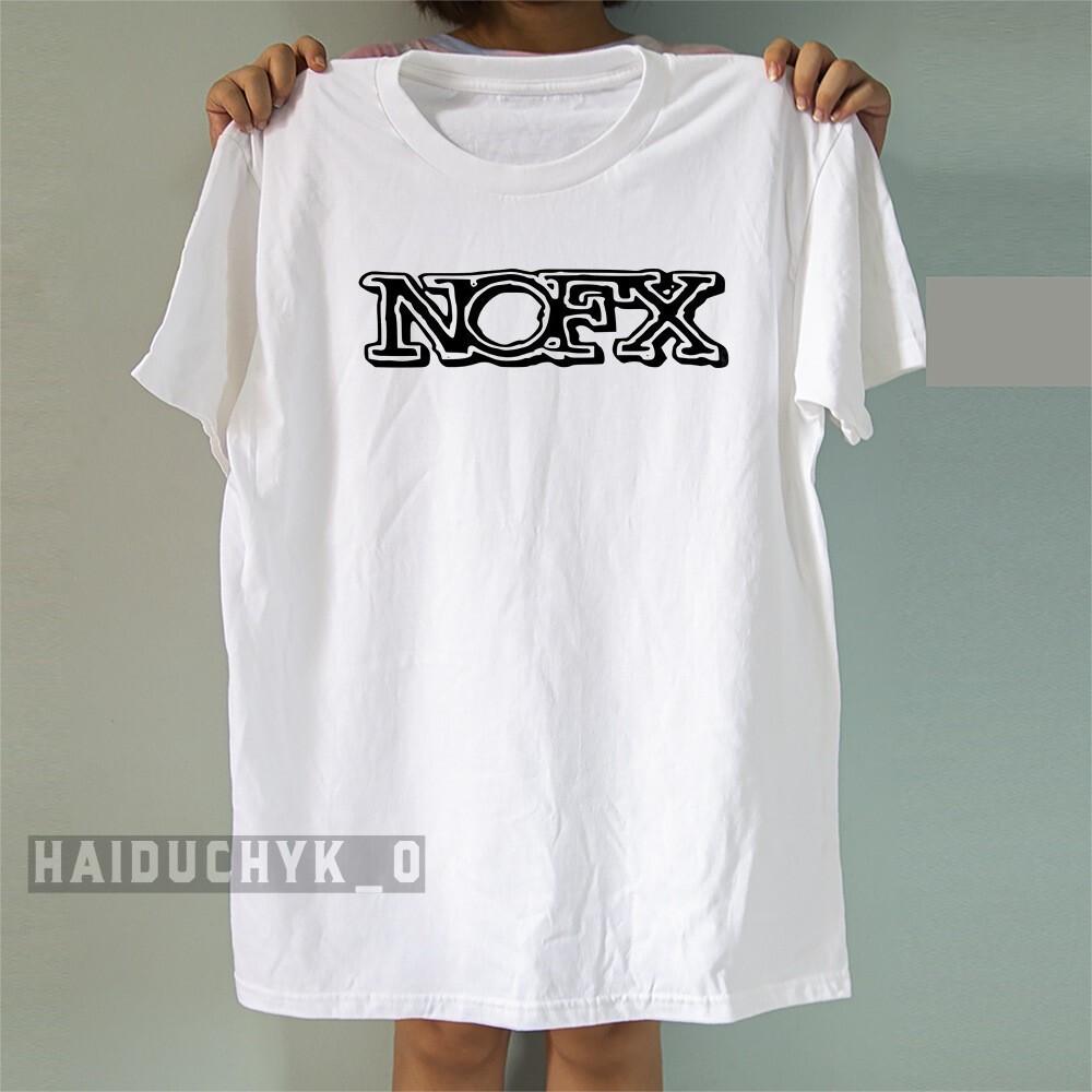 NOFX Punk Rock Band T-Shirt Schwere Baumwolle Unisex Weißes T-Shirt Größe S-5XL Unisex T-Shirt