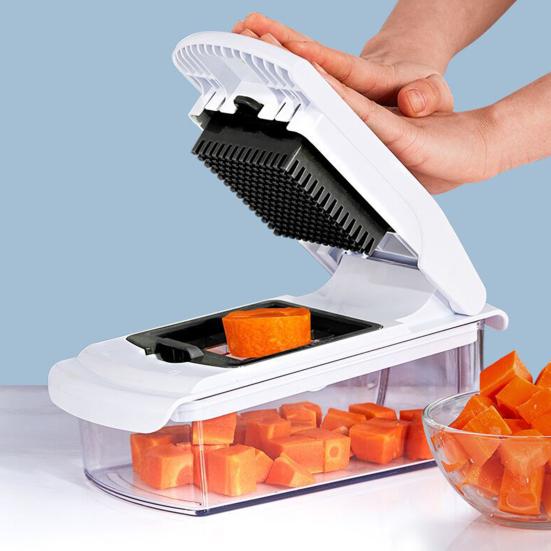 Household Vegetable Vegetable Shredder Multifunctional Potato Slicer Convenient Food Cutter with Collection Box