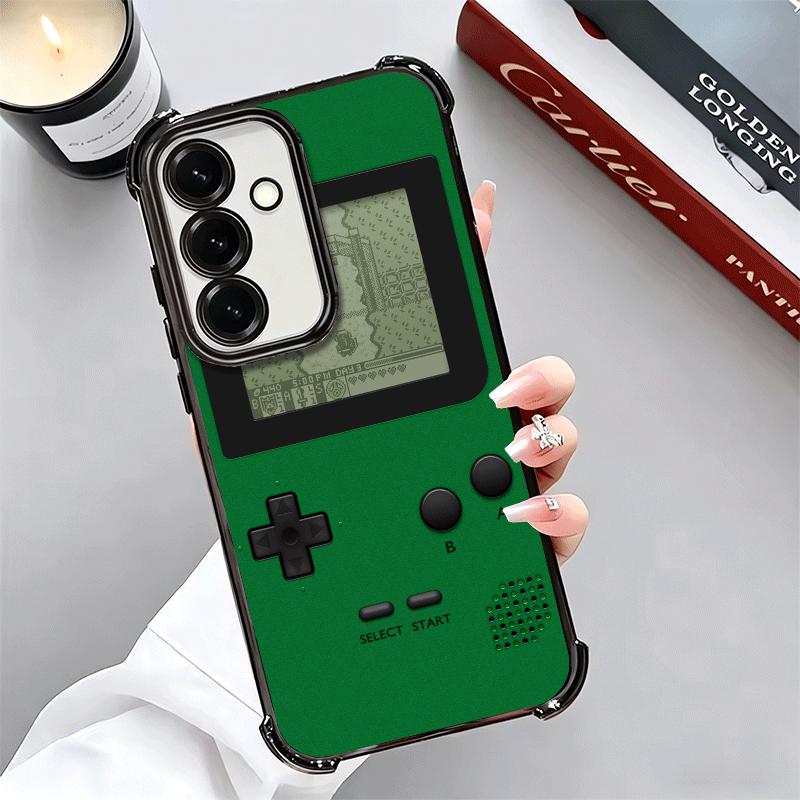 Game Console Trend Pattern Plating Phone Case For Samsung A17 A07 A37 A57 A16 A56 A15 A55 A14 A54 A13 A53 A26 A36 A25 A35 A24 A3