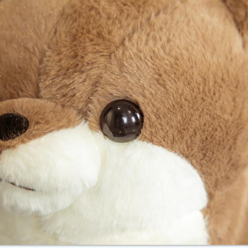 Simulation Adorable Lutra Plush Playthings Stuffed Realistic Otter Animal Doll Gentle Seal Pillow designed for Children Girls Birth Date Present
