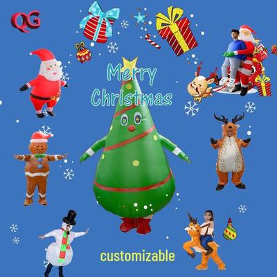 Santa Claus Inflatable Costume for Festive Fun and Stage Performances