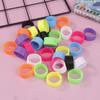 4Pcs/Lot Silicone Tennis Racket Grip Ring Handle Closure Rubber Sweat-Absorbing Band Fixed Stretchable Handle Tennis Accessories