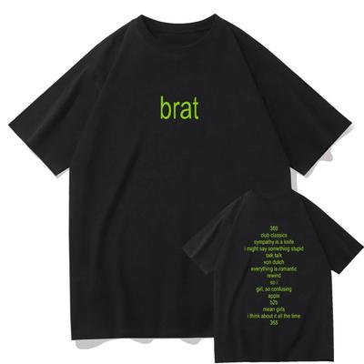 Charli Xcx mit Special Guest Shygirl T-Shirts Brat Album Herren Damen Kleidung Ästhetisch Unisex Streetwear Oversized hohe Qualität