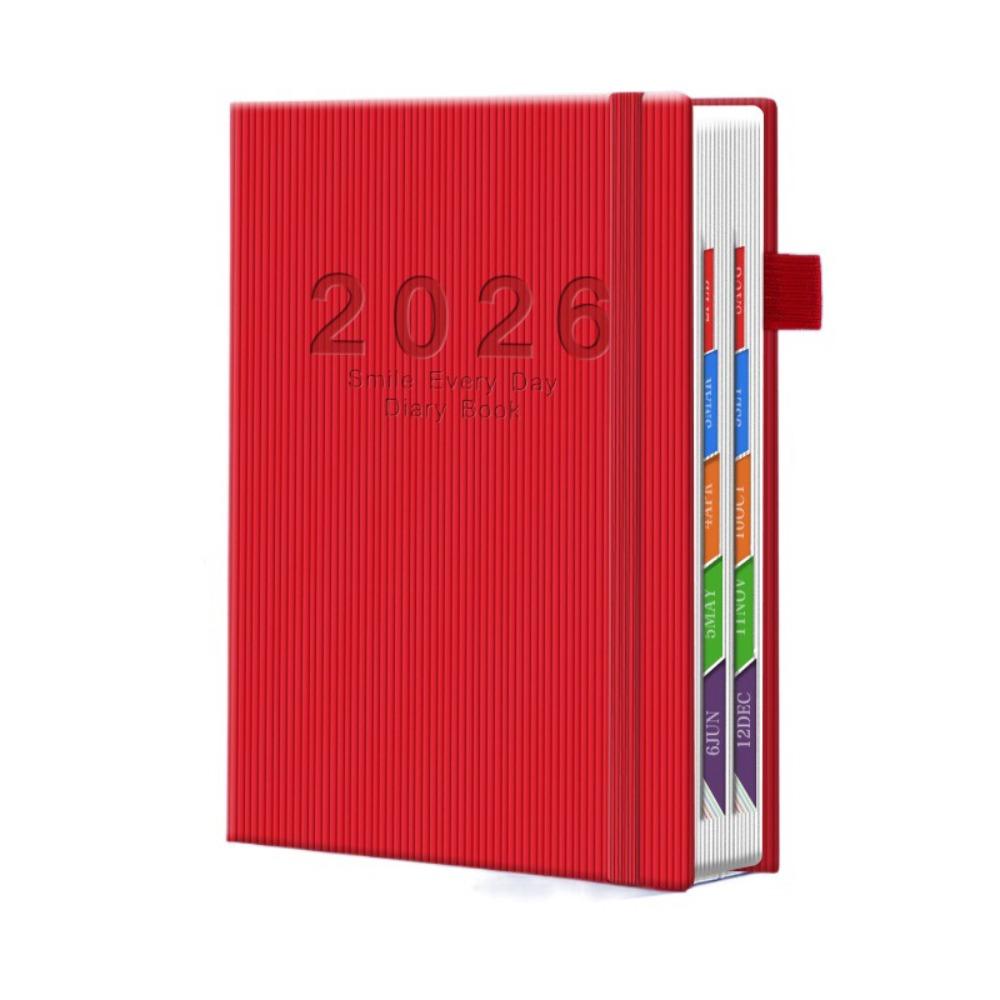 Новая записная книжка-планер A5 2026 Эластичная резинка Петля для ручки Книга расписания Руководство по эффективности Планировщик времени Блокнот Школьный