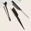 Hairdressing pointed tail dyeing comb, hair salon specific styling steel needle zoning comb, household eyebrow and eyelash comb