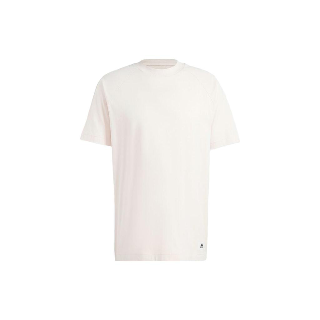adidas T Shirts Unisex White Crew Neck Moderate Straight Fit IS7493