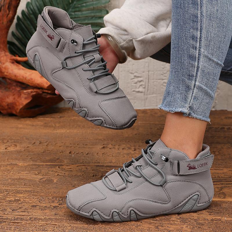 Женские лоферы на шнуровке в стиле ретро уличные с прочным верхом противоскользящие для верховой езды универсальные ботинки для многофункциональные парные ботинки 37 серый 5569₽