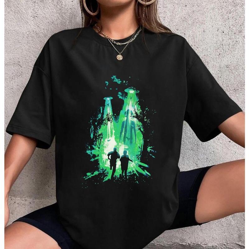 XFiles Tshirt Mud and Scully Tshirt Alien Tshirt Womens Tshirt Summer New Unisex Casual Fashion Tshirt S