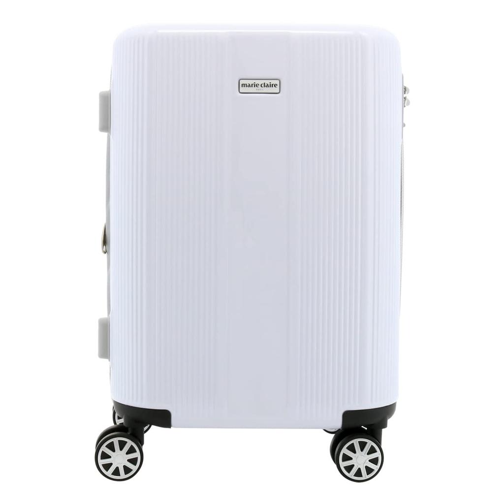 Marie Claire Suitcase TSA Expandable Zipper Dual Pearl 72cm No. 240-5000, 30L-35L Capacity, 3.2kg, Carry-on, Lock, Closure, Wheels, 1-3 Nights, White,