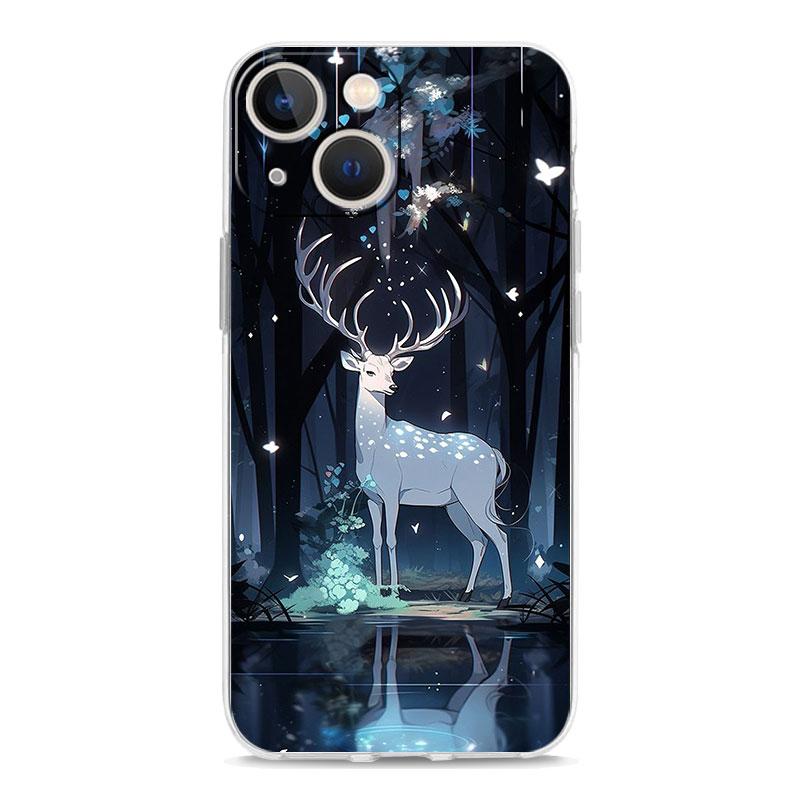 Phone Case For iPhone 17 Cases iPhone Air 16 15 12 13 14 Pro Max 7 8 Plus 16Pro iPhone11 Clear Soft Cover Deer Hunting