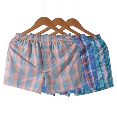Herren reine Baumwolle Boxershorts Loungewear 3er-Pack