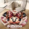 Personalized M-Minnie Round Chair Office Rug - Perfect for Mat, Office Chair & More - Ideal Gift for Birthdays and Holidays