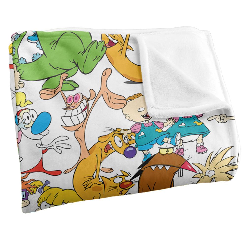 Nickelodeon Silky Collage Supersoft Blanket