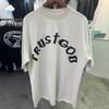 Unisex Unisex Couple Casual Light Apricot Sunday Service T Shirt Top Quality Cotton Foam Logo Kanye West Trust God Tshirt Tee