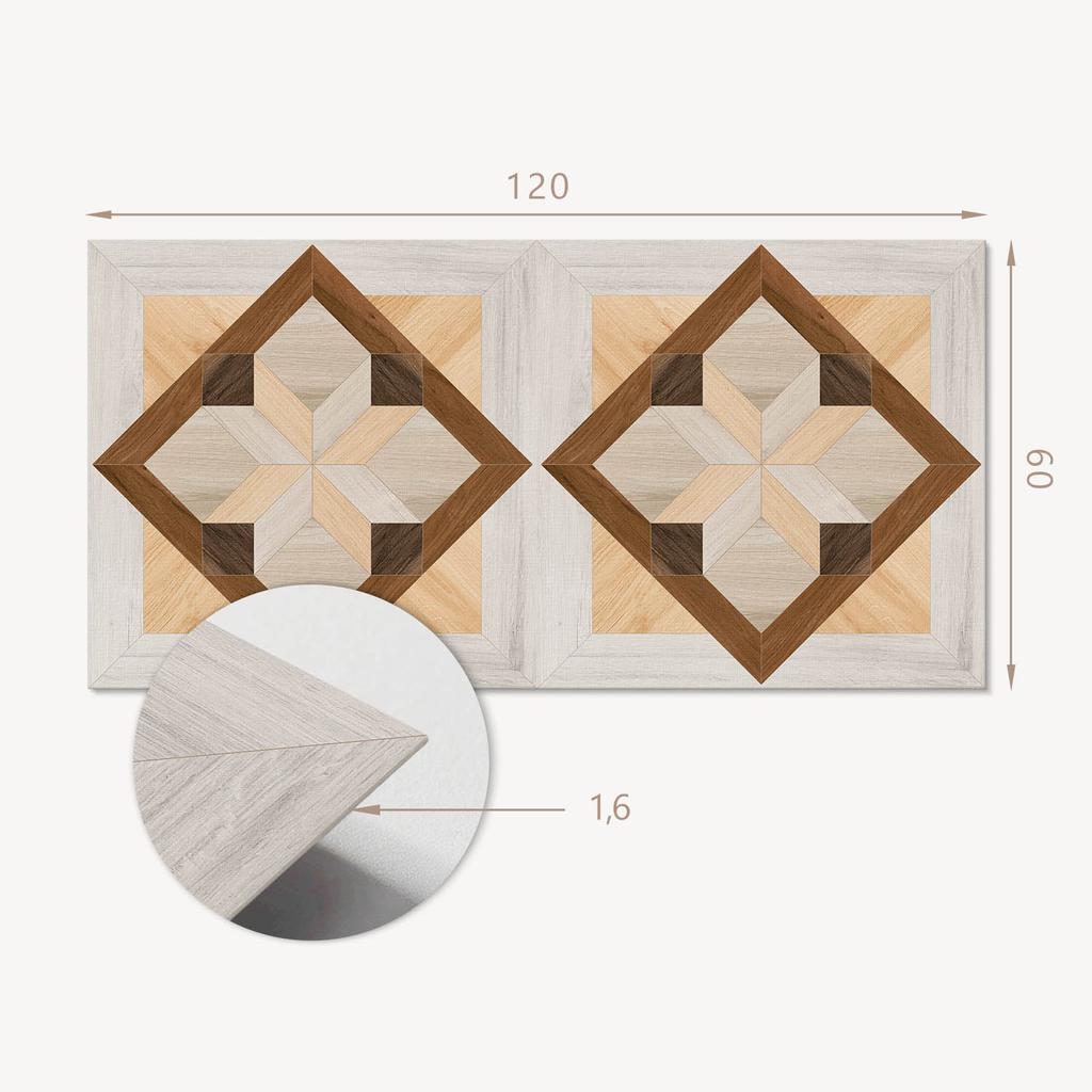 Samoprzylepna Dekoracja Z Grafiką Do Biura Lub Gabinetu 120X60 Cm Wzór Geometryczny W Kwadracie