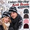 Warm Winter Skull Cap Thickened Knitted Hat Streetwear Double Layer Knit Beanie  Outdoor